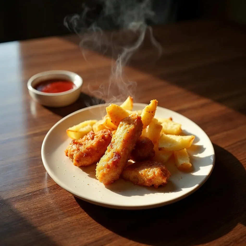 Finger de Pollo 6 Unidades con Patatas